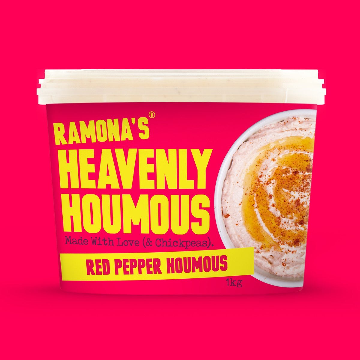 Red Pepper Heavenly Houmous, Ramona's Kitchen (750g)