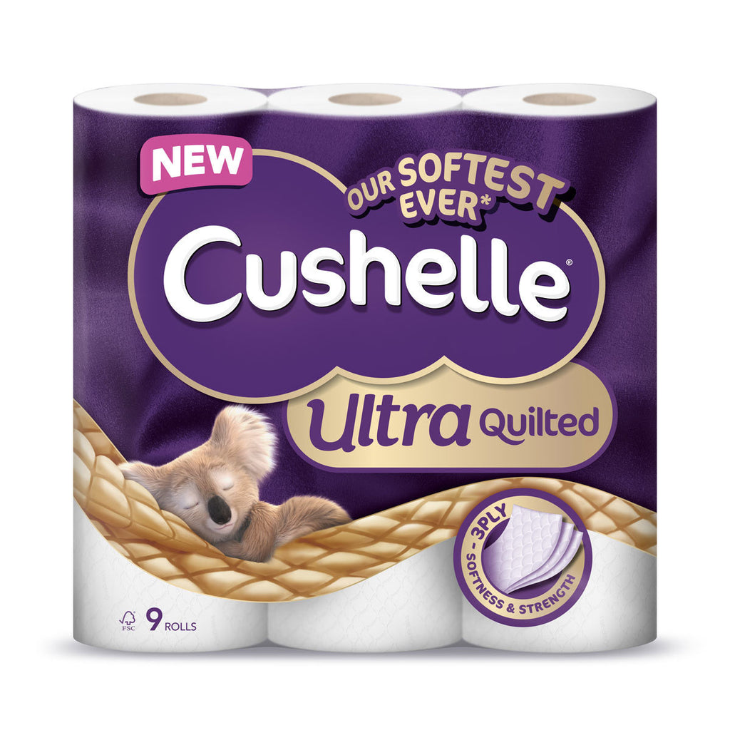 Cushelle Ultra Quilted Toilet Tissue 9 Roll - Capital Wholesalers