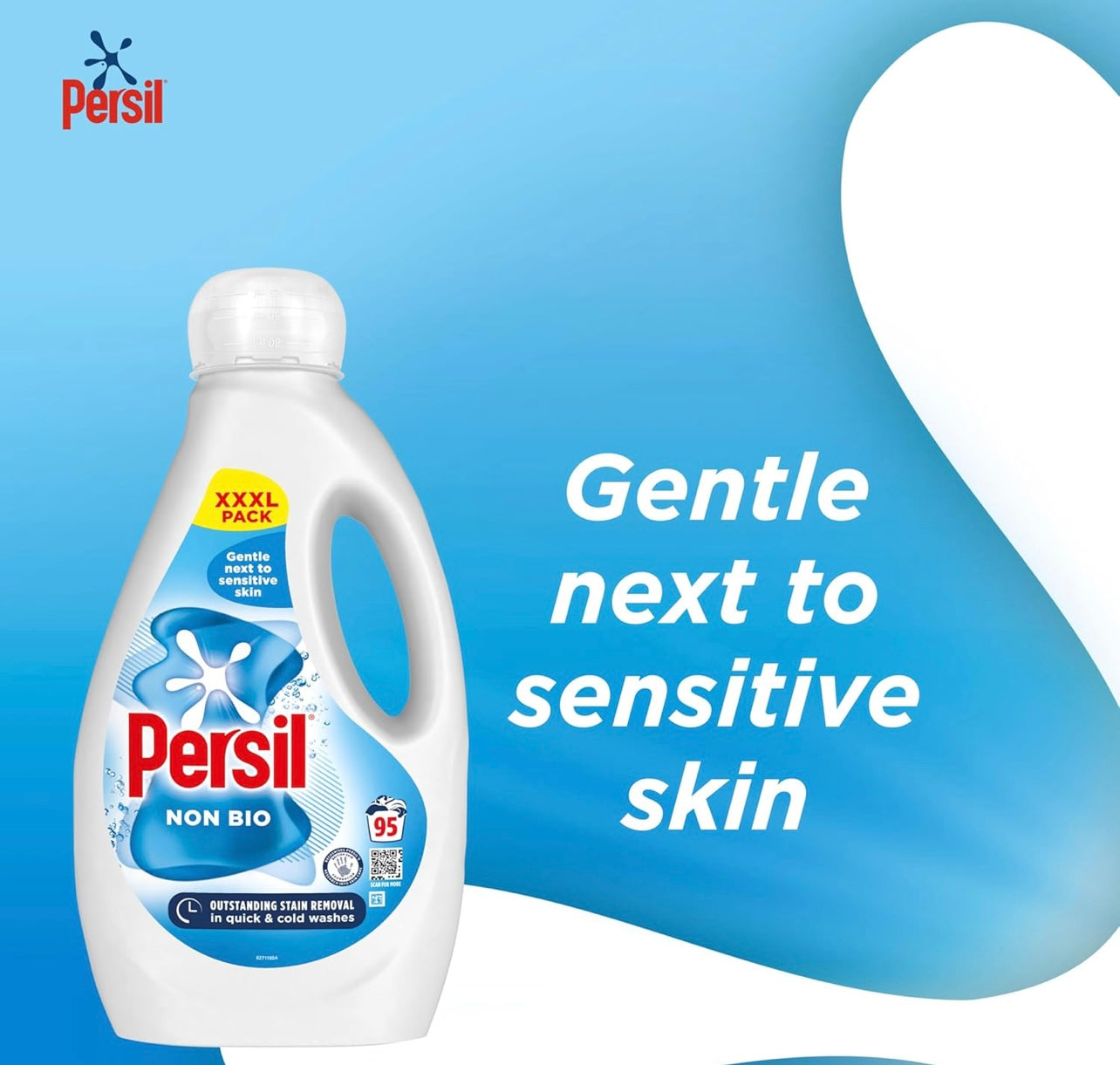 Persil Non Bio Laundry Washing Liquid Detergent  (95 washes, 2.565 L)
