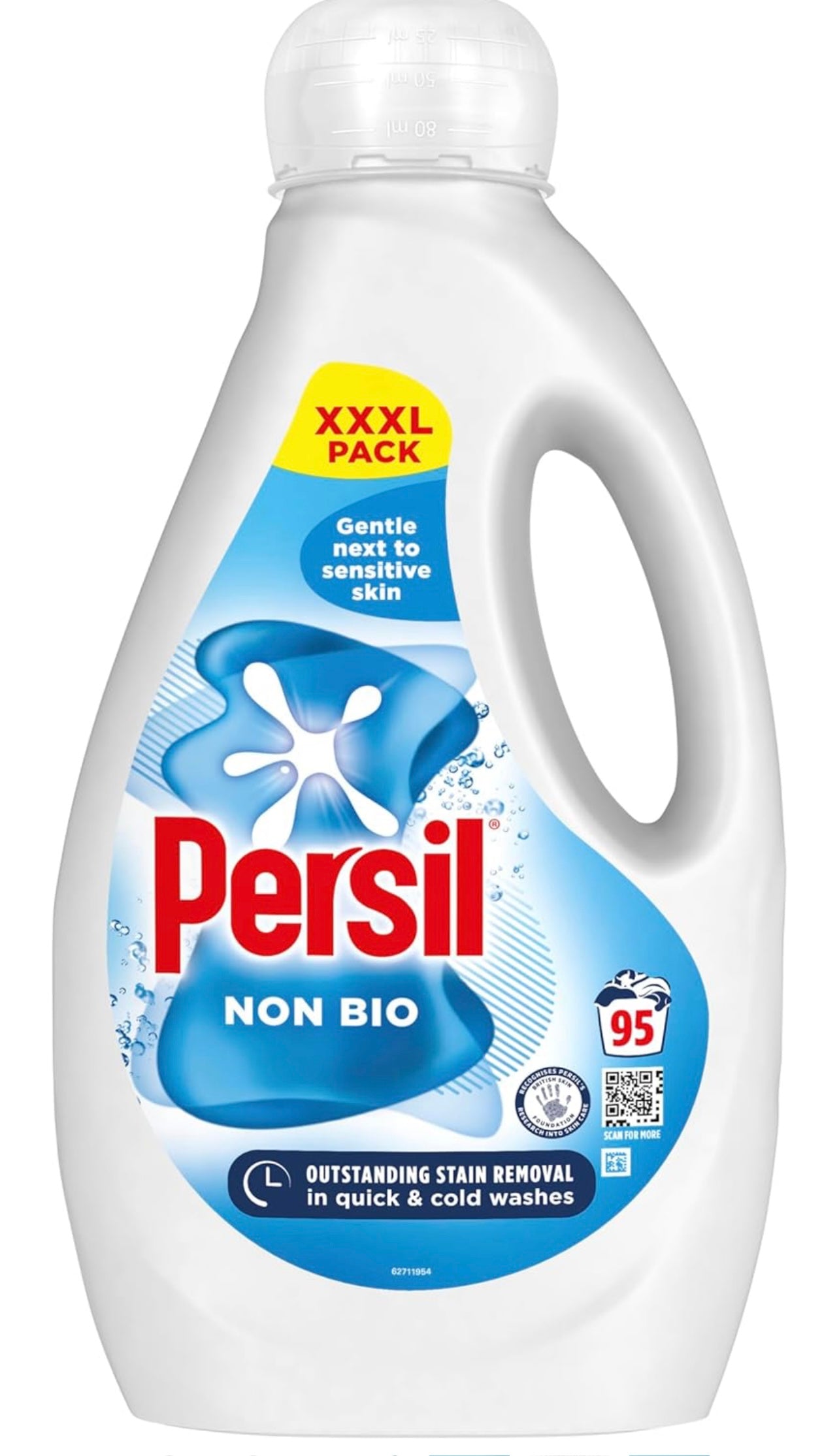 Persil Non Bio Laundry Washing Liquid Detergent  (95 washes, 2.565 L)