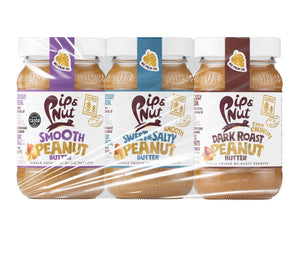 Peanut Butter Variety, Pip & Nut (3x300g)