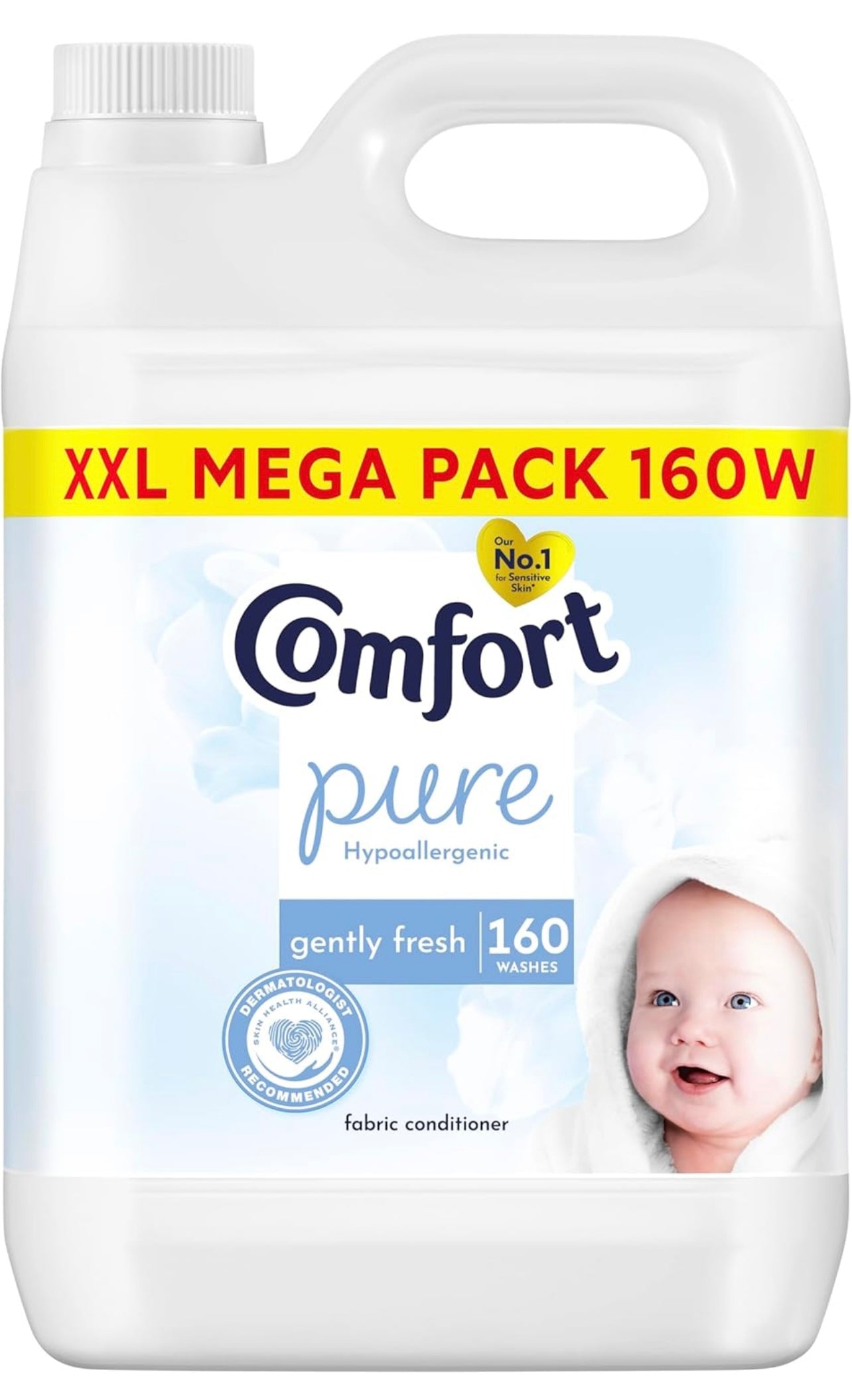 Comfort Pure Sensitive Fabric Conditioner (160 washes, 4.8 L)