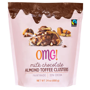Milk Chocolate Almond Toffee Clusters, OMG! (680g)