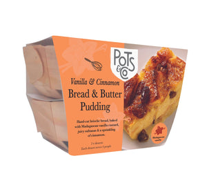 Vanilla & Cinnamon Bread Pudding, Pot & Co (2x512g)