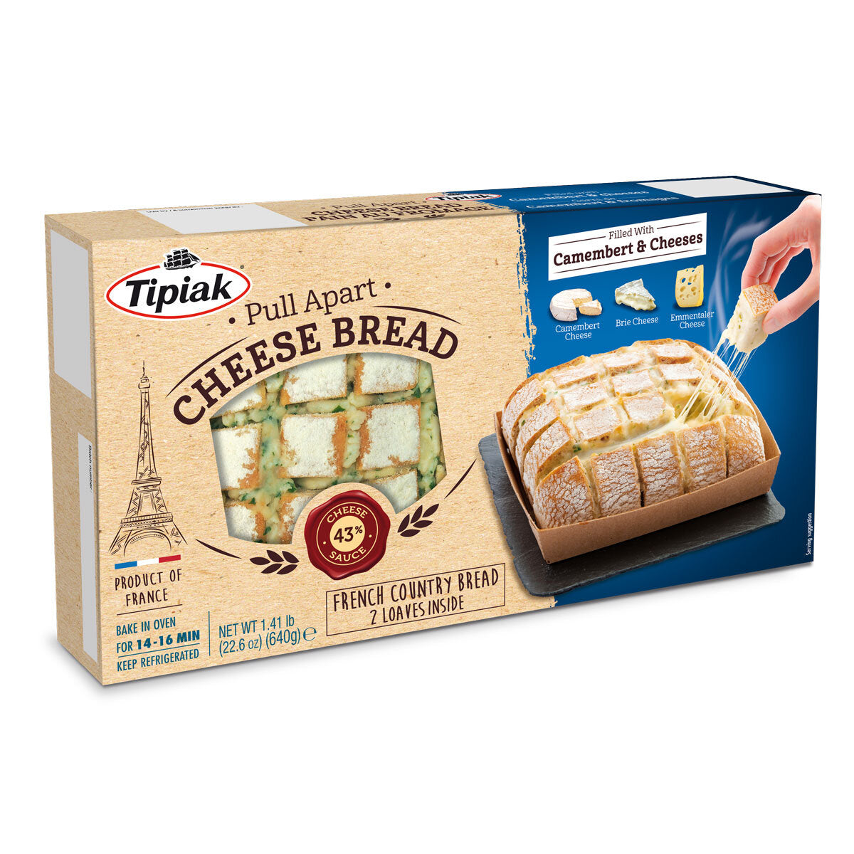 Camembert Cheese Bread, Tipiak (2x320g)