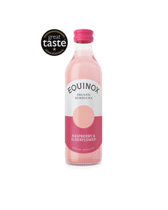 Raspberry & Elderflower Organic Kombucha, Equinox (275ml)