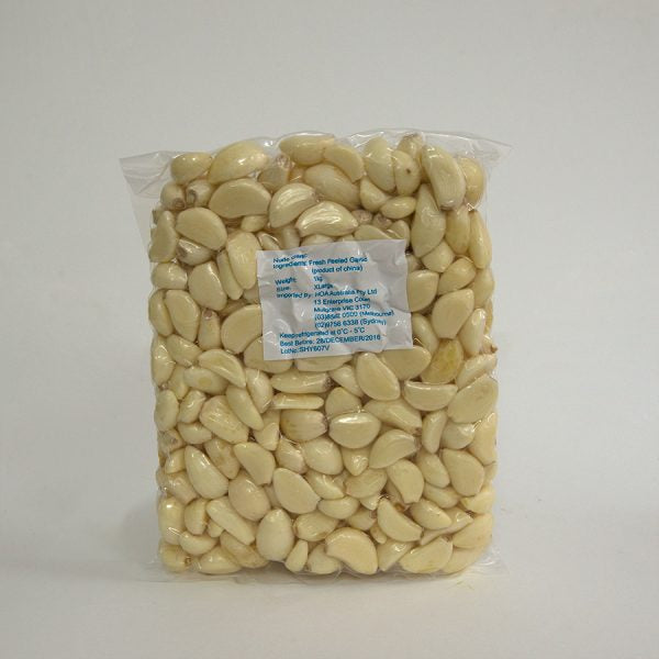 Peeled Garlic 1kg - Capital Wholesalers