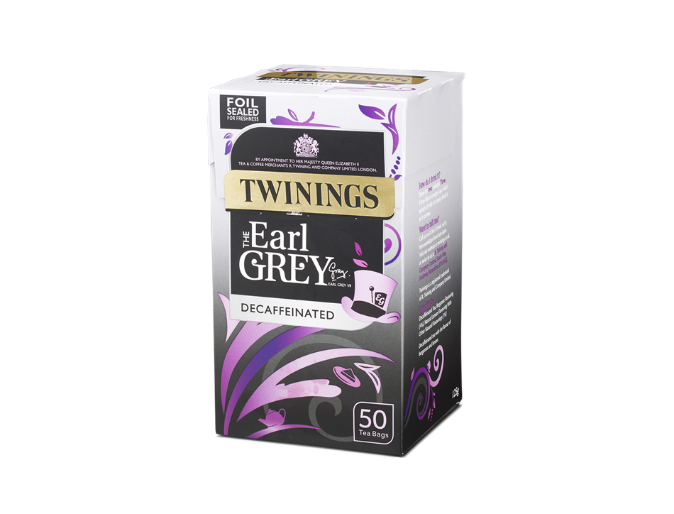 Earl Grey Decaffeinated Tea, Twinings (50 bags)