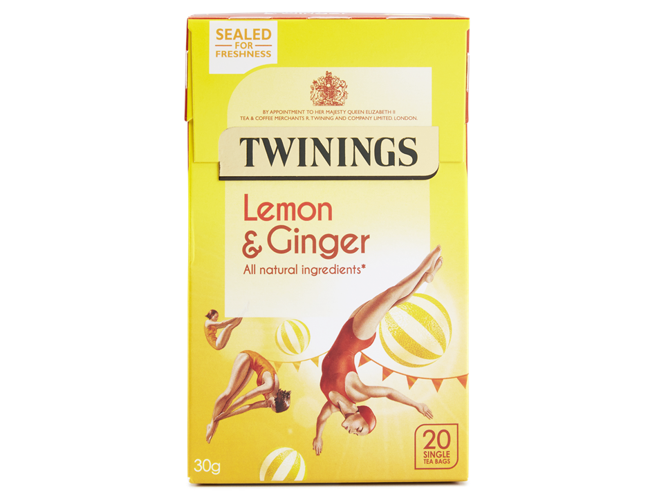 Lemon & Ginger Tea, Twinings (20 bags)