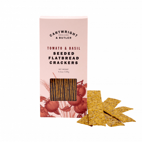 Tomato & Basil Wheat Flatbread, Cartwright & Butler (130g)