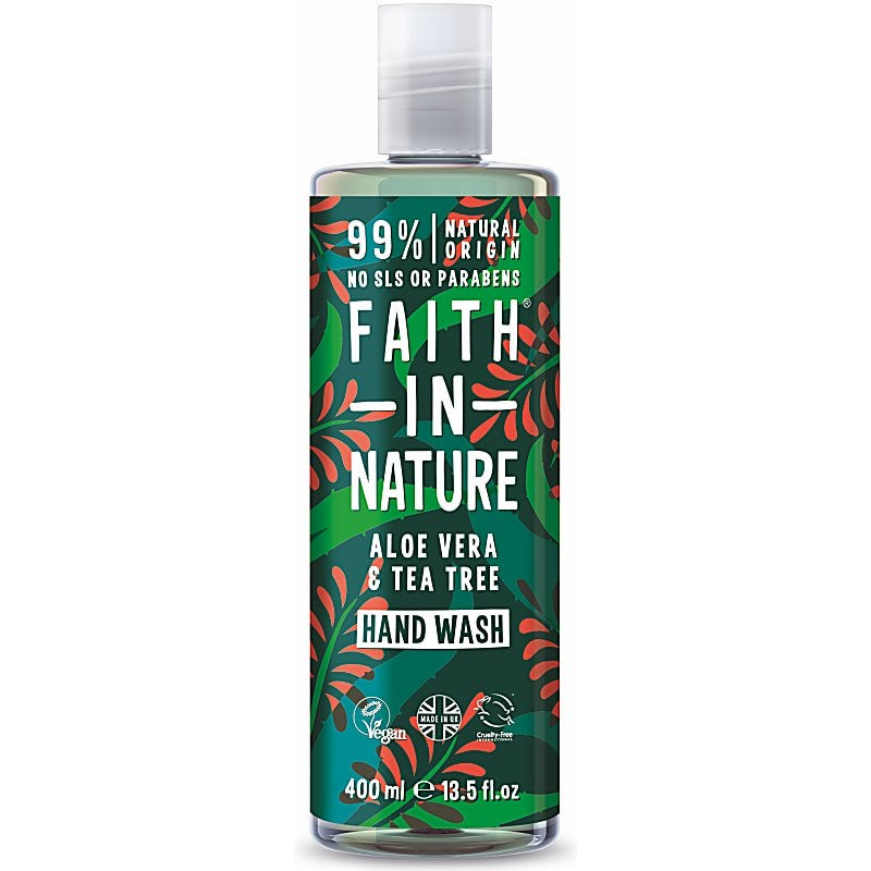 Aloe Vera & Tea Tree Hand Wash, Faith in Nature (400ml)