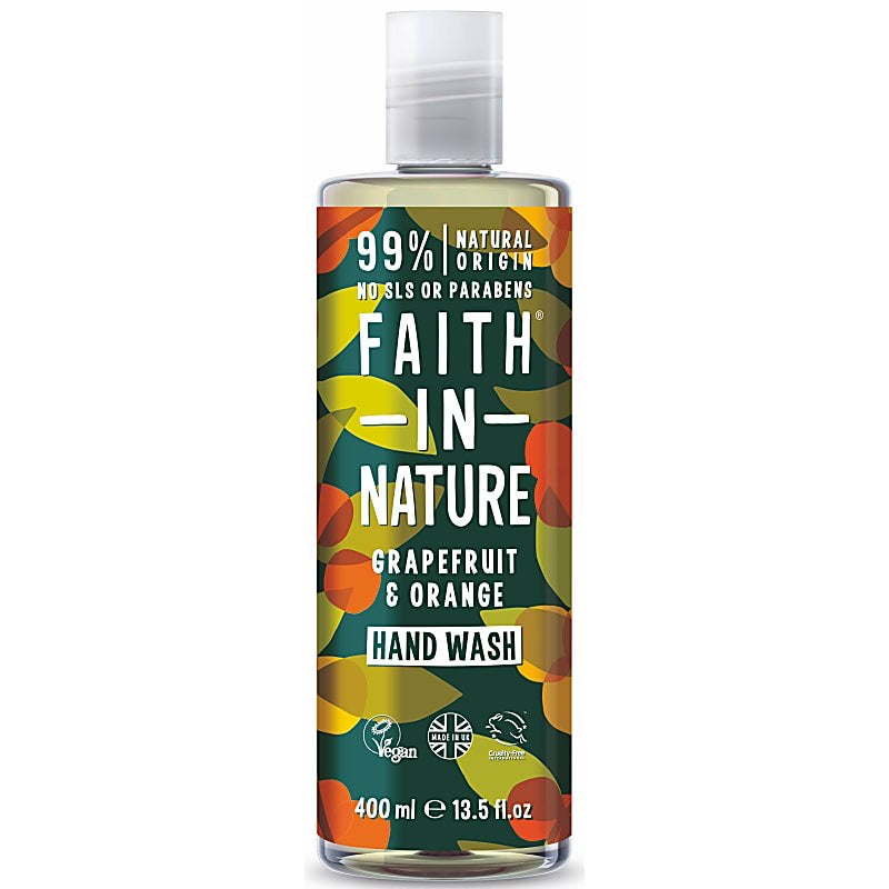 Grapefruit & Orange Hand Wash, Faith in Nature (400ml)