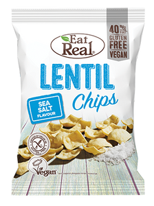 Sea Salt Lentil Chips, Eat Real (40g)