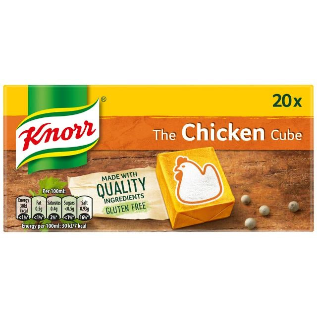 Knorr Chicken Stock Cubes 20x10g Pack - Capital Wholesalers