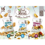 Load image into Gallery viewer, Mixed Flavour Multi-Pack, Hummus Lentil Quinoa Chips, Eat Real (15pk)
