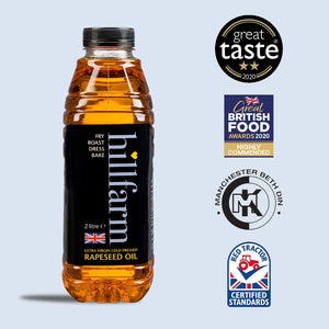 Extra Virgin Cold Pressed Rapeseed Oil, Hillfarm (2 LITRES)