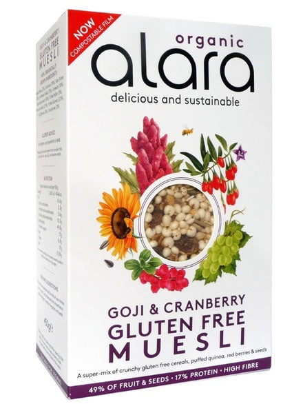 Goji & Cranberry Muesli, Gluten Free, Alara Organic (450g)