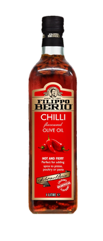 Load image into Gallery viewer, Hot Chilli Flavour Extra Virgin Olive Oil 100% Italian, Filippo Berio (1ltr)
